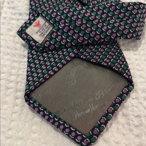 Turnbull & Asser Purple, Green, and Blue Silk Tie